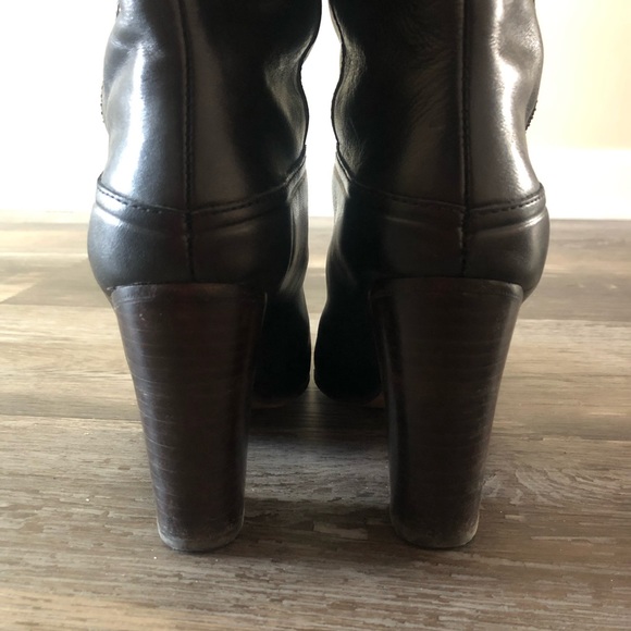 Coach Leather Tassel Boots. - Picture 2 of 8